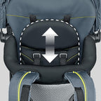 Chicco SmartSupport Aluminum Frame Backpack Carrier, Lightweight Baby Backpack Carrier, Solar/Grey