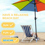 Universal Beach Umbrella Anchor, White, 10 in