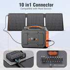 Portable Solar Panel Charger 30W, Foldable Solar Panel Kit with DC/USB C/USB A Output for Power Bank Station Phone Tablet, High Efficiency Waterproof Solar Panel for Camping RV Van Backpacking