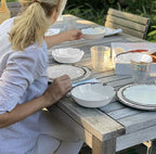 Fox Run Melamine Dinnerware Set Ivory, 10"