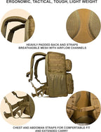Cooler Backpack, Tactical, Insulated. Heavy Duty, Extra Large, Leak Proof for Hiking, Camping, Beach. Bonus, Credit Card Multi Tool Included