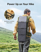 Anker Solix PS30 Solar Panel, 30W Foldable Portable Solar Charger, IP65 Water and Dust Resistance, Ultra-Fast Charging, Charges 2 Devices at Once, for Camping, Hiking, and Outdoor Activities.