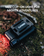 Claymore Capon 65A+ Black Ultra-Light Clip-On Cap Light – USB-C Rechargeable 230LM LED Compact Headlamp | 3 Modes IP54 Water-Resistant Up to 19 Hrs Runtime for Camping, Running, Outdoor