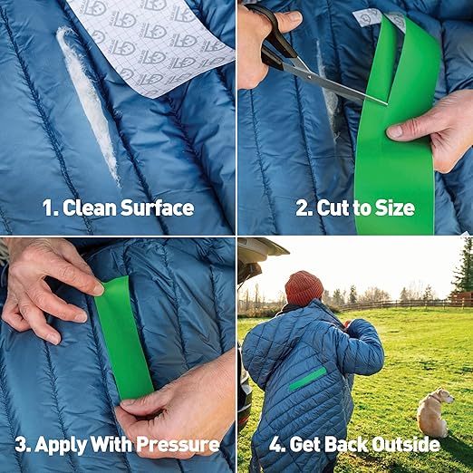 GEAR AID Tenacious Tape 3” x 20” Clear Vinyl Gear Repair Tape, Fix Holes and Rips in Jackets, Rain Gear, Tents, Sleeping Bags and Outdoor Equipment, Clear, 1 Roll