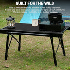 Himalaya IGT Folding Camping Table Portable, Outdoor Camp Kitchen System, Adjustable Aluminum Foldable, Ultralight Lightweight with Bag for Patio BBQ Car Picnic RV