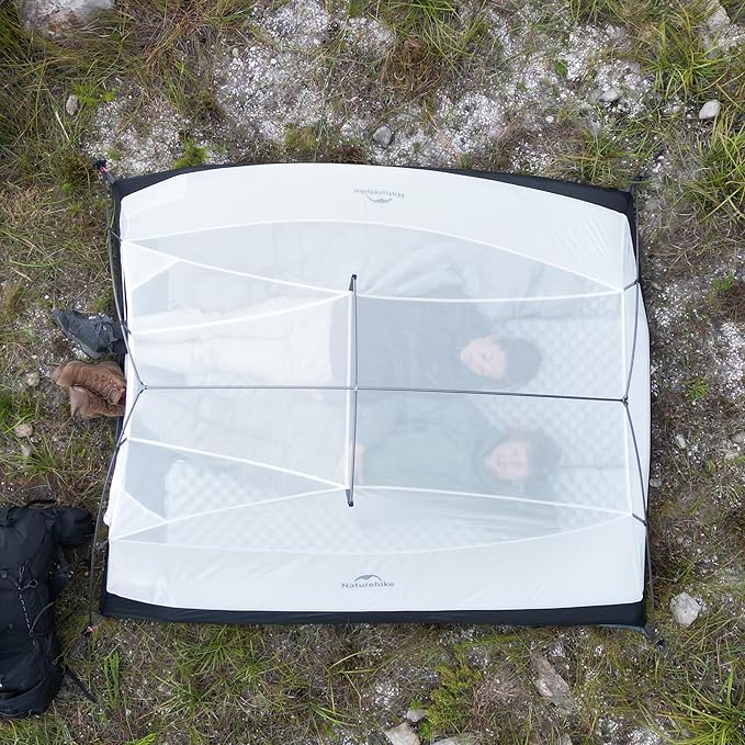 Naturehike Cloud Up 3 Person Backpacking Tent with Footprint - 3 Season Free Standing Lightweight 3 Person Camping Tent | with Footprint, Free Standing, Dome, Camping, Hiking, Waterproof
