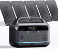 Portable Power Station 350W with 40W Foldable Solar Panel, 288Wh LiFePO4 Battery Solar Generator,110V/600W Surge Backup,Outdoor Power Bank for Hurricane Emergency,RV,Camping,Laptops,Off-Grid living