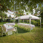Outvita 10x20ft Pop Up Canopy Tent, Outdoor Instant Shelter Folding Canopy with Carry Bag for Commercial Events, Party, Backyard BBQ, Camping White