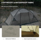 Naturehike Massif Hot Tent with Stove Jack, Waterproof Windproof 4 Season Tent, 2/4 Person Cold Weather Winter Tents for Camping