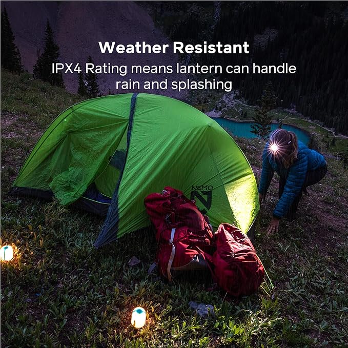 BioLite Alpenglow Multicolor USB Lantern with Rechargeable Battery and Charging Port, AlpenGlow 250