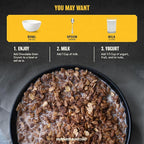Nutrient Survival MRE Cereal, Chocolate Grain Crunch (12 Servings) Freeze Dried Prepper Supplies & Emergency Food Supply, Dairy & Gluten Free, Shelf Stable Up to 25 Years, One Can