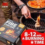 400 pcs Fire Starter - Natural Fire Starters for Campfires, Fire Pit, Pizza Oven, Fireplace, Smoker, BBQ, Pellet Stove & Wood - Fire Starters for Grill, Charcoal Starter