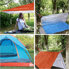 RedSwing Insulated Tarp, Multipurpose Emergency Thermal Tarps, Waterproof All Weather Heavy Duty Heat Reflective Survival Blanket for Camping Hiking, Orange