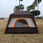 KTT Large Tent 8-10-12 Person,Family Cabin Tents,2 Rooms,2 Doors and 4 Windows with Mesh,Straight Wall,Waterproof,Double Layer,Big Tents for Outdoor,Picnic,Camping,Family Gathering