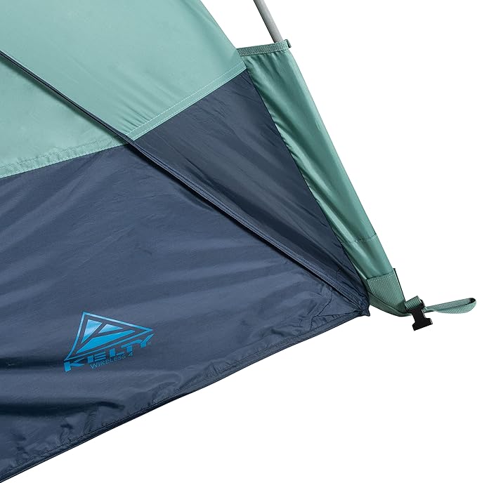 Kelty Wireless Freestanding Camping Tent, 2 4 or 6 Person Size, Huge Interior and Peak Height, Intuitive + Easy to Pitch, Color Coded Setup