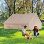 GAOMON Inflatable Camping Tent with Air Pump, 6-8 Person Large Blow Up Tent for Family or Group, Waterproof Oxford Fabric, Quick Setup Glamping Tent for Outdoor, All Seasons
