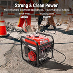 maXpeedingrods 4800 Watt Portable Inverter Generator, Gas Powered Open Frame Generator with ECO Mode, Lightweight for Outdoor Camping, Home Backup, Garden