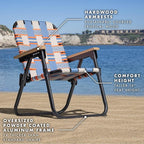GoSports WOVN Beach Backpack Chair - 9 Styles Available - Premium Folding Camping Chair