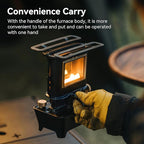 Thous Winds Camping Oil Lantern, Portable Stove for Outdoor Lighting Cooking Warming, Stainless Steel Oven, Retro Silver