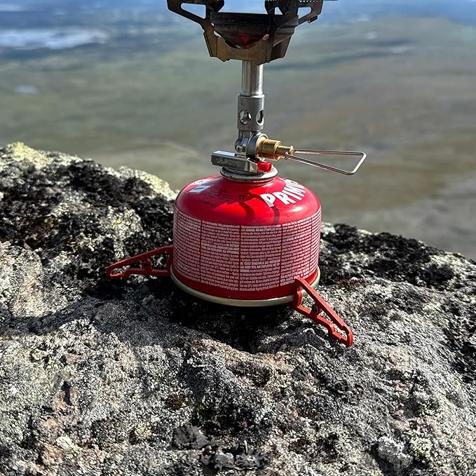 MagFeets Ultralight Fuel Canister Stabilizer Magnetic Gas Can Stand for Camping Stoves (Black)