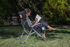 Picnic TIME NCAA Unisex-Adult NCAA Outdoor Rocking Camp Chair, XL Heavy Duty Camping Chair for Adults