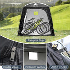 Bike Storage Tent,82*43*70 In Outdoor Portable Storage Tent,Made of 210D Oxford Cloth PU4000mm Waterproof Fabric, Storage Shed for 2-4 bike,Motorcycles,Garden Tools,Lawn Mower,Various Tools