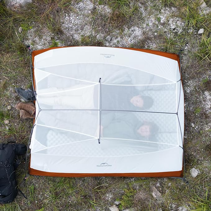 Naturehike Cloud Up 3 Person Backpacking Tent with Footprint - 3 Season Free Standing Lightweight 3 Person Camping Tent | with Footprint, Free Standing, Dome, Camping, Hiking, Waterproof