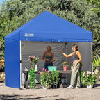 CROWN SHADES 8x8 Canopy Sidewalls (4pck) - Replacement Walls for 8x8 Gazebo, Event Shelter Accessories - Blue