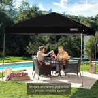 Best Choice Products 12x12ft Pop Up Canopy Tent, Outdoor Shade, 1 Person 1 Minute Set Up, Carry Case, 4 Weight Bags - Black