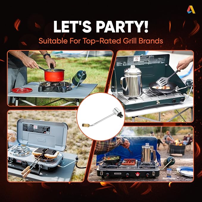 5430 Regulator Compatible with Coleman Stoves, Fold N Go InstaStart Portable Camping Grill Stove 1LB Cylinder Tank Pressure Regulator fit for 5413 5420A 5423E 5425A 5430B 5433 5435B 5435C 5444 5453