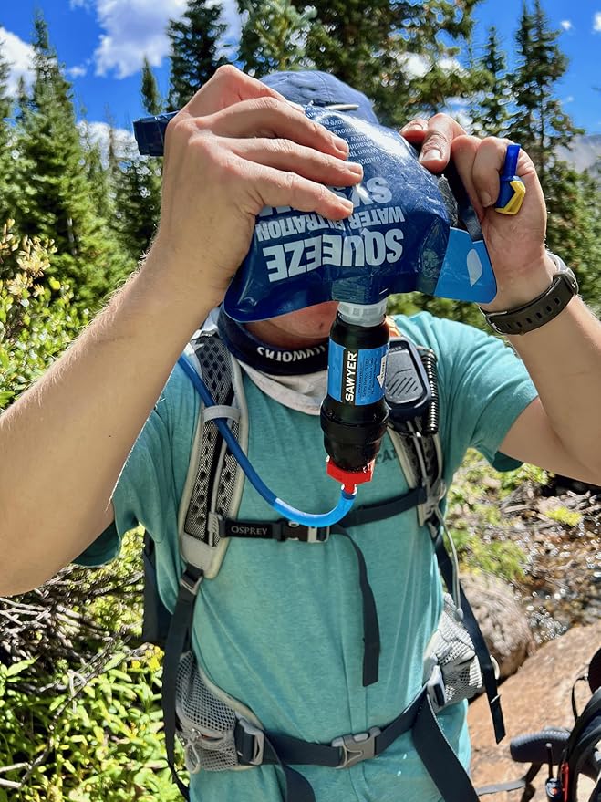 Hydration Bladder Adapter for Sawyer Squeeze Water Filters, 2 Pack – Quick Connect Reservoir Filler, Ultralight & Leak-Free for Backpacking & Hiking