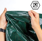 CARTMAN Finished Size 18x24 Feet Waterproof Green Tarp 8 Mil Thick, Multipurpose Protective Cover for Emergency Rain Shelter Camping Tarpaulin