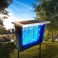 Solar Bug Zapper for Outdoor with 13FT Extension Cord for 2500 sq.ft, Portable Rechargeable Electric Mosquito Zapper with High Powered, Waterproof Solar Zapper for Patio Garden Backyard RV Camping