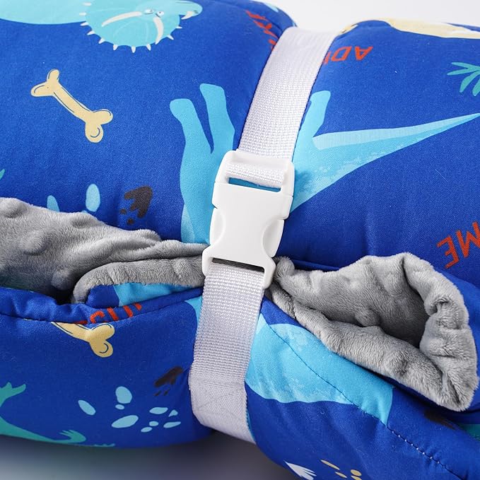 Bunnikins & Clover Toddler Nap Mat with Removable Pillow, Nap Mats for Preschool, Easy Clean Toddler Nap Pad for Kindergarten, Kids Sleeping Bag for Travel Camping