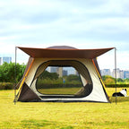 KTT Extra Large Tent 12 Person(A),Awning Family Cabin Tents,2 Rooms,4 Doors and 4 Windows with Mesh,Straight Wall,Waterproof,Double Layer,Big Tent for Outdoor,Picnic,Camping,Family Gathering。
