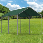 Carport 10x20 Ft Heavy Duty Canopy Steel Canopy Storage Shed,Portable Party Tent,Portable Garage All-Season Tarp for Carport Floor Fixing Green