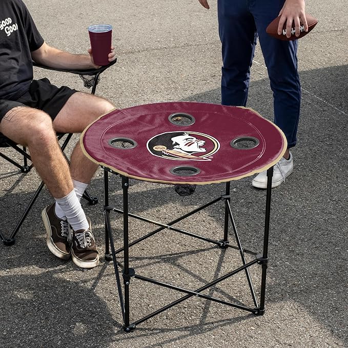 Logo Brands Officially Licensed NCAA Unisex Round Table, One Size, Team Color