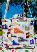 Kwang Min Insulated Insulated Cooler Bag,Reusable Large Lunch Bag for Women, Great for Outdoors,Camping,Party,Premium Quality,Adjustable Strap,Foldable
