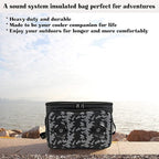 Insulated Cooler Bag Bluetooth Speakers 24 cans 2 gallons Food Drinks | Rechargeable Battery Supports iOS & Android | Leakproof Foldable Travel Camping Hiking