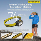 Nitecore UT27 MCT Pro High CRI Three Color Temperatures Lightweight Trail Running Headlamp with 2X HLB1500 Battery Pack, Tag (Black)