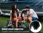 TREKOLOGY TALU Portable Folding Beach Table - Lightweight Travel Camp Table | Small Camping Table for Outdoor Adventures | Foldable, Compact, and Sturdy - Perfect for Camping, Picnic, Beach Trips