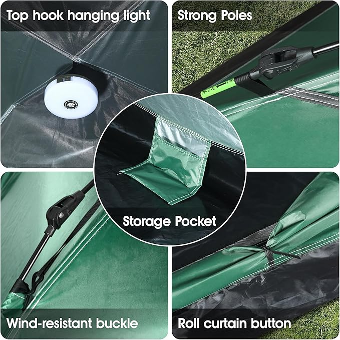 1-2 Person Camping Tent, Tents for Camping Waterproof Lightweight Easy Set Up, Professional Grade Waterproof Tents with Rainfly for Outdoor Hiking