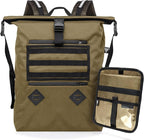 Xtreme Sight Line ~ AQUA RT Large Water-Proof Faraday Backpack/Small LITE Faraday Bag Combo ~ Tracking/Hacking Defense ~ Coyote Brown