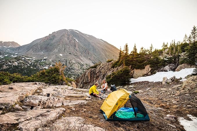 Kelty Far Out Backpacking Tent + Tent Footprint Package, 2 or 3 Person Capacity, Backpacking Starter Kit and Camping Shelter, Stuff Sack Included