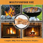 Fatwood Fire Starter Sticks 10lb Box - Indoor or Outdoor 100% All Natural Pine Fire Starters for Campfires, Fireplace, Firepit, Wood Stove, or BBQ Grill - Kindling Wood Firewood Lighter by Pure Garden