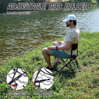 X Strike Portable Fishing Chairs Outdoor Folding Stool for Adults Portable Camping Chair for Ice Fishing,Hunting,Lawn,Patio,Garden,300LBS.