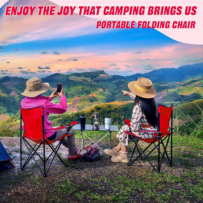 Huwena 10 Pack Folding Camping Chairs Bulk with Cupholder Carry Bags Lightweight Beach Chairs Collapsible Portable Outdoor Lawn Chair for Picnic, Camp, Outside