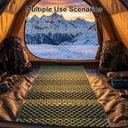 YIKI Closed Cell Foam Sleeping Pad for Camping, 72.8x22 inch, Ultralight Foldable Foam Sleeping Mat with Heat Reflective Layer, Waterproof Backpacking Pad for Hiking, Tent, Outdoor Use