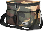 Tirrinia Insulated Lunch Bag for Women Men, Leakproof Lunch Box Containers for Adult, Work, School, Soft Lunchbox for Kids,Boys, Adult Cooler Bag for Picnic Hiking Beach,Camo