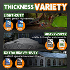 RAINDEWAY Small Waterproof Tarp 6x6 Feet,10.5 Mil Tarps Heavy Duty Waterproof with Metal Grommets and Reinforced Edges,UV Resistant,Durable,Green/Blue Tarp